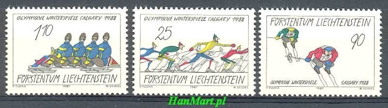 Znaczek Liechtenstein 1987 Mi 934-936 Czyste **
