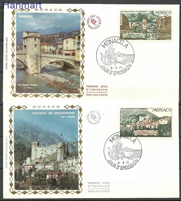 Znaczek Monako 1971 FDC