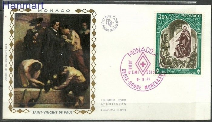 Znaczek Monako 1971 FDC