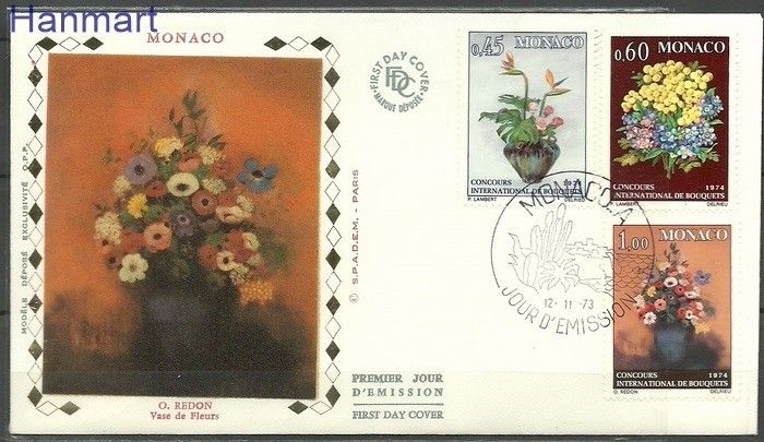 Znaczek Monako 1973 FDC