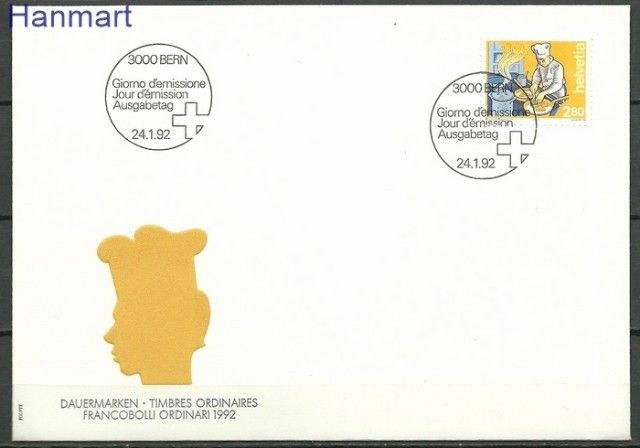 Znaczek Szwajcaria 1992 Mi 1463 FDC