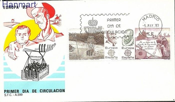 Znaczek Hiszpania 1983 Mi 2585- FDC