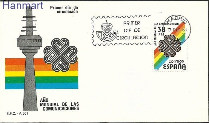 Znaczek Hiszpania 1983 Mi 2591 FDC
