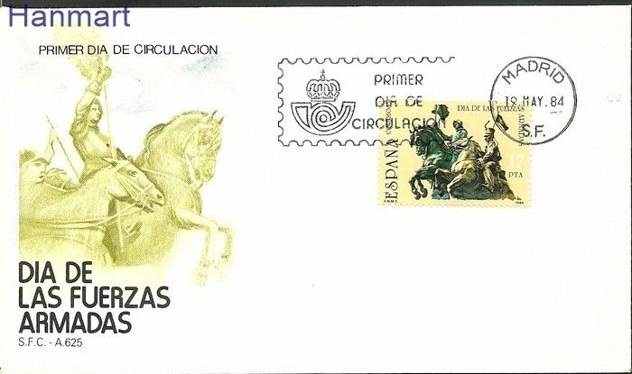 Znaczek Hiszpania 1984 Mi 2635 FDC