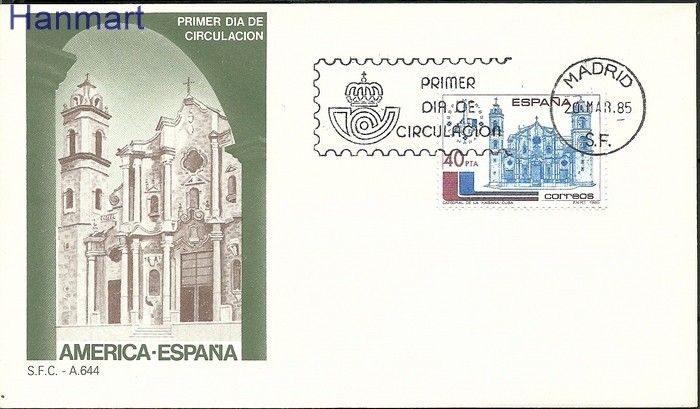 Znaczek Hiszpania 1985 Mi 2667 FDC