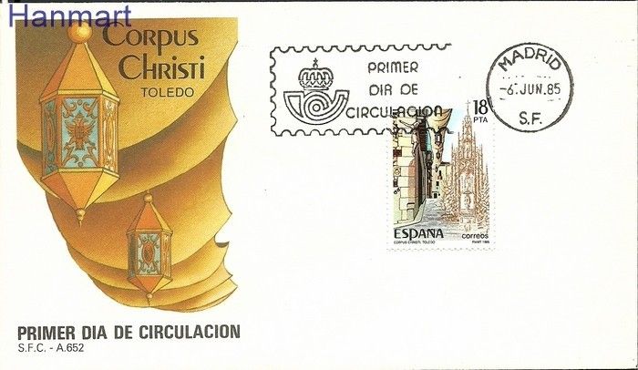 Znaczek Hiszpania 1985 Mi 2677 FDC
