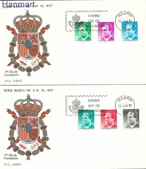 Znaczek Hiszpania 1985 Mi 2678-2683 FDC