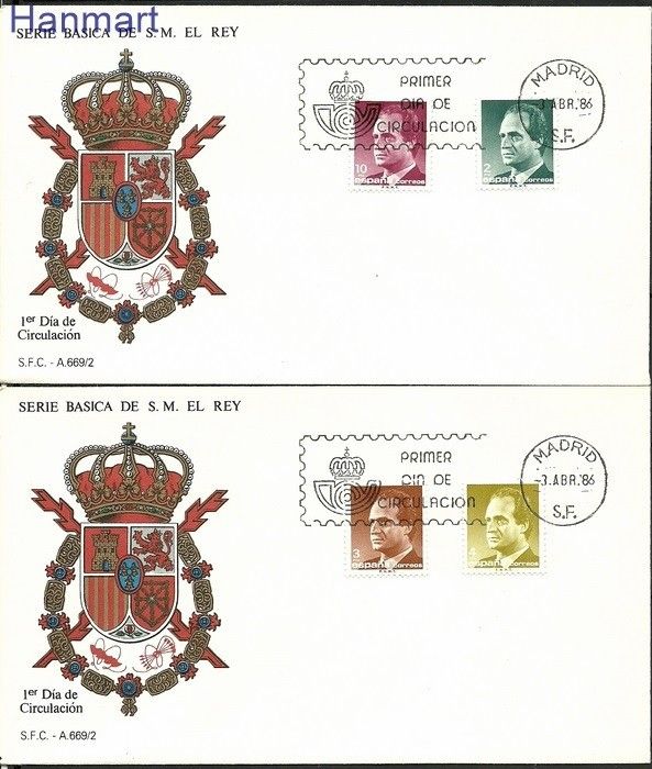 Znaczek Hiszpania 1986 Mi 2720-2723 FDC