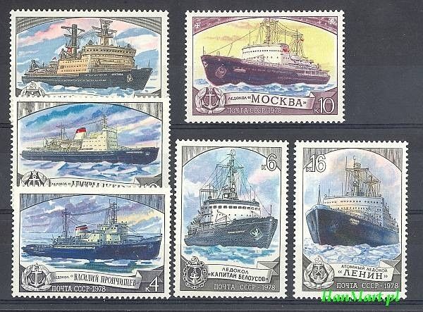Znaczek ZSRR 1978 Mi 4804-4809 Czyste **