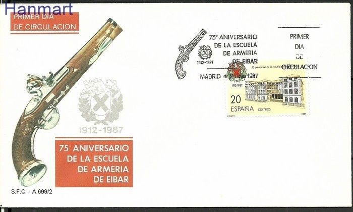 Znaczek Hiszpania 1987 Mi 2788 FDC