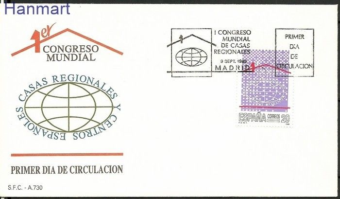 Znaczek Hiszpania 1988 Mi 2839 FDC