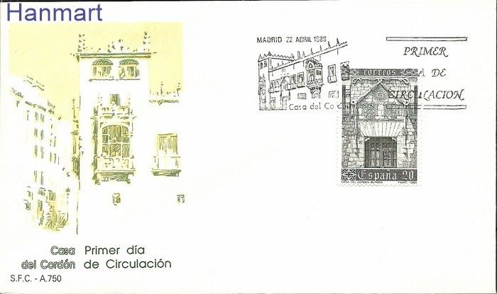 Znaczek Hiszpania 1989 Mi 2881 FDC