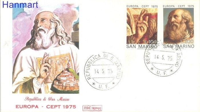 Znaczek San Marino 1975 Mi 1088-1089 FDC