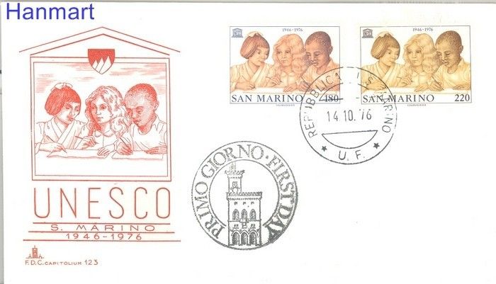 Znaczek San Marino 1976 Mi 1123-1124 FDC