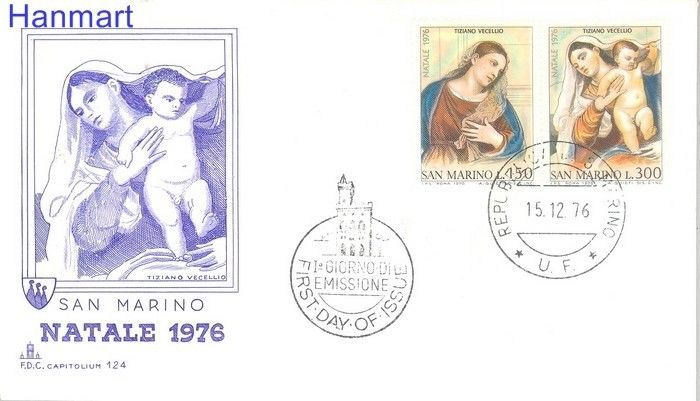 Znaczek San Marino 1976 Mi 1125-1126 FDC