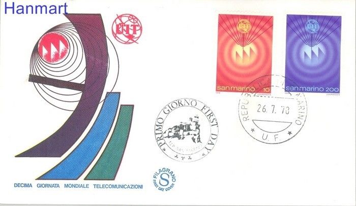 Znaczek San Marino 1978 Mi 1160-1161 FDC