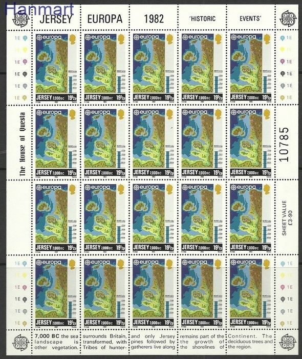 Znaczek Jersey 1982 Mi ark 280 Czyste **