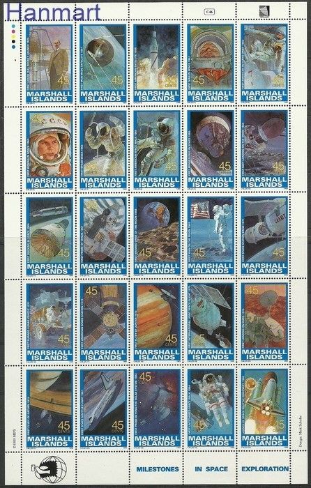 Znaczek Wyspy Marshalla 1989 Mi 250-274 Czyste **