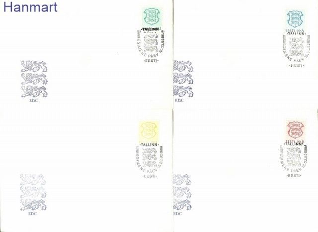 Znaczek Estonia 1992 Mi 176-179 FDC