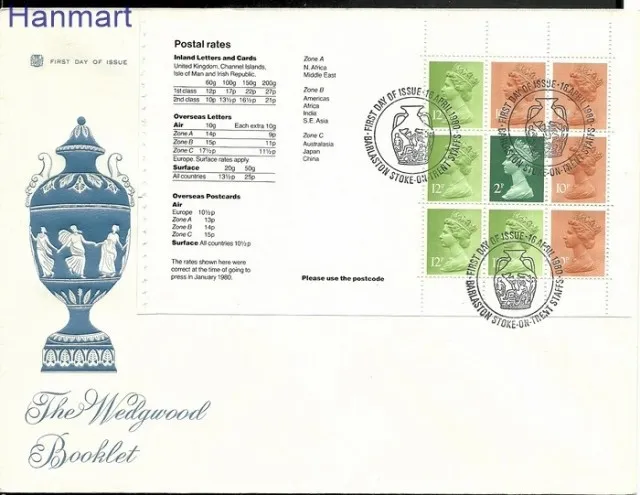 Znaczek Wielka Brytania 1980 Mi blatt 93 FDC