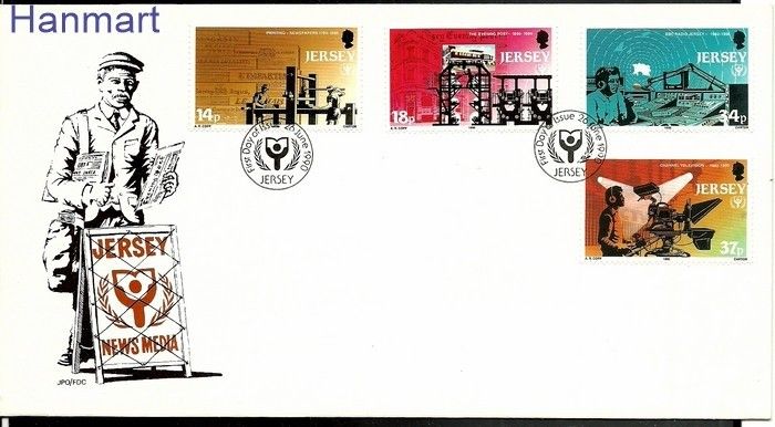 Znaczek Jersey 1990 Mi 520-523 FDC