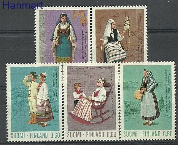 Znaczek Finlandia 1973 Mi 733-737 Czyste **