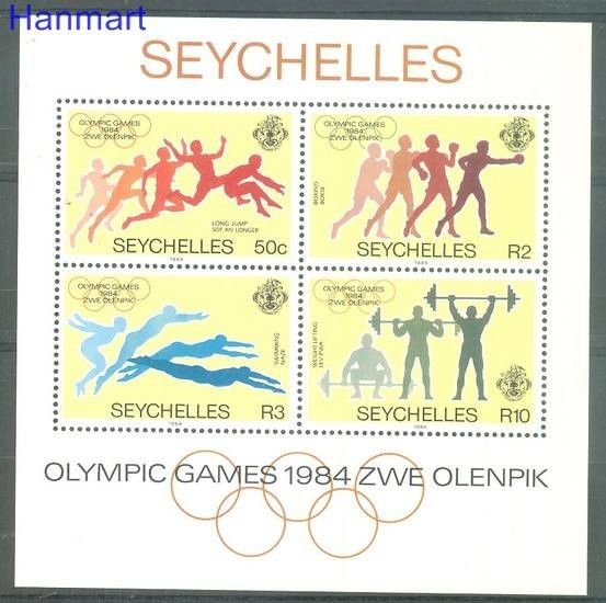 Znaczek Seszele 1984 Mi bl 24 Czyste **