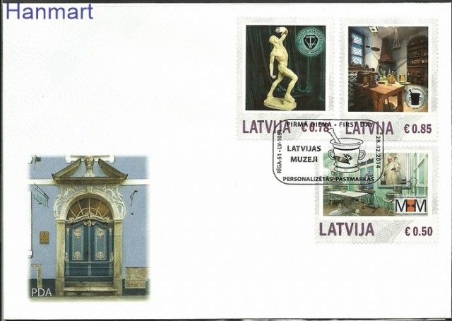 Znaczek Łotwa 2014 Mi 892-894 FDC