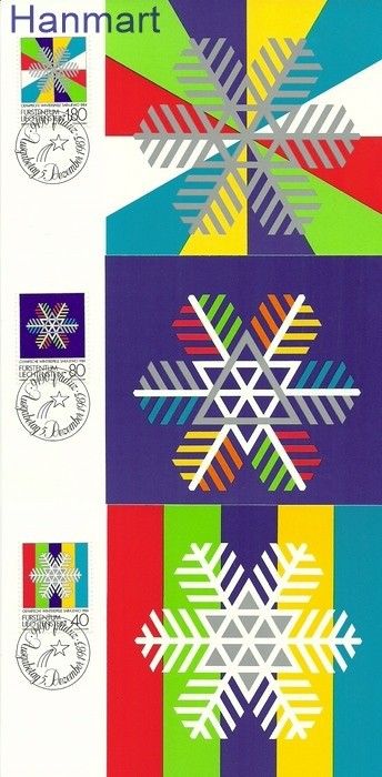 Znaczek Liechtenstein 1983 Mi 834-836 Karta Max