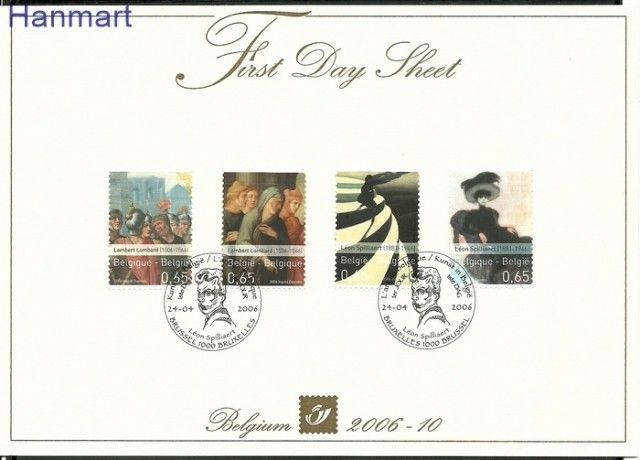 Znaczek Belgia 2006 Mi 3564-3567 FDC