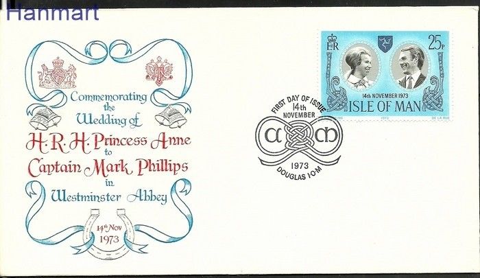 Znaczek Wyspa Man 1973 Mi 35 FDC