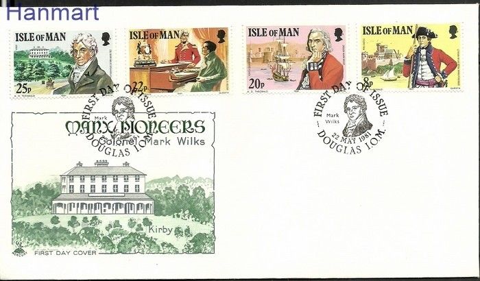 Znaczek Wyspa Man 1981 Mi 189-192 FDC