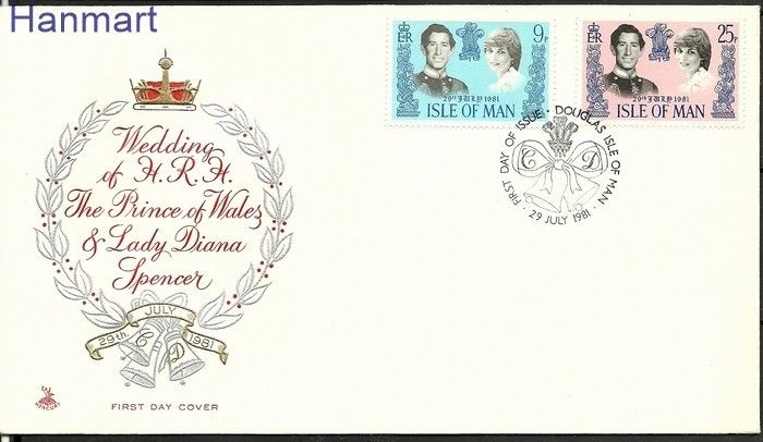 Znaczek Wyspa Man 1981 Mi 194-195 FDC