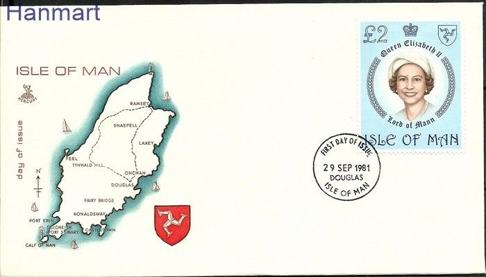 Znaczek Wyspa Man 1981 Mi 202 FDC