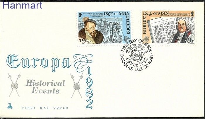 Znaczek Wyspa Man 1982 Mi 213-214 FDC