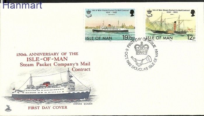 Znaczek Wyspa Man 1982 Mi 215-216 FDC