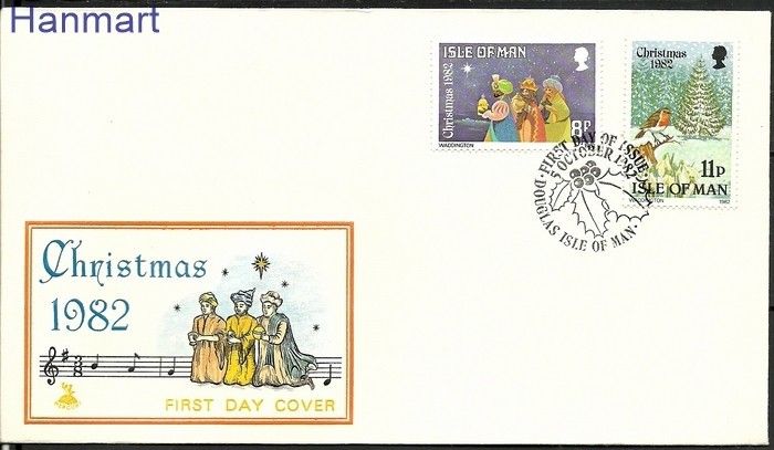Znaczek Wyspa Man 1982 Mi 217-218 FDC