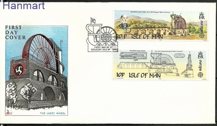 Znaczek Wyspa Man 1983 Mi 240-241 FDC