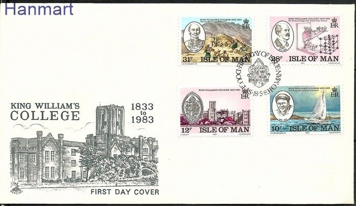 Znaczek Wyspa Man 1983 Mi 242-245 FDC
