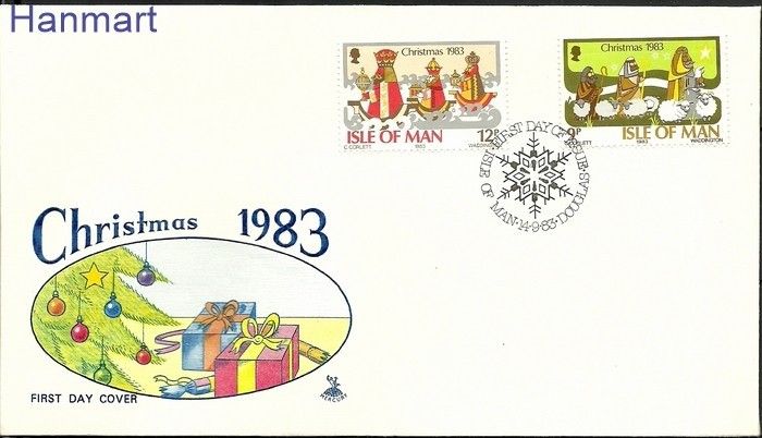 Znaczek Wyspa Man 1983 Mi 248-249 FDC