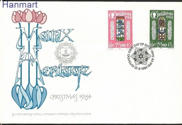 Znaczek Wyspa Man 1984 Mi 268-269 FDC
