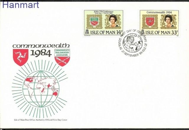Znaczek Wyspa Man 1984 Mi 270-271 FDC