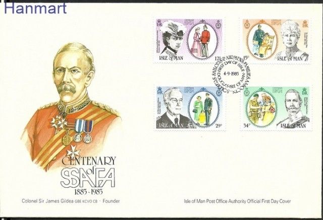 Znaczek Wyspa Man 1985 Mi 288-291 FDC