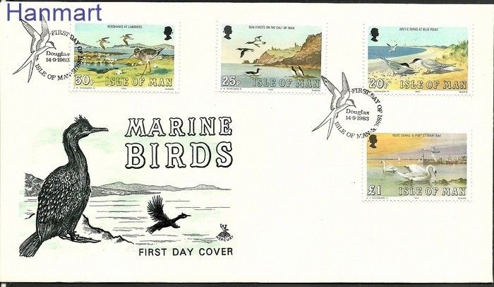 Znaczek Wyspa Man 1983 Mi 232-235 FDC