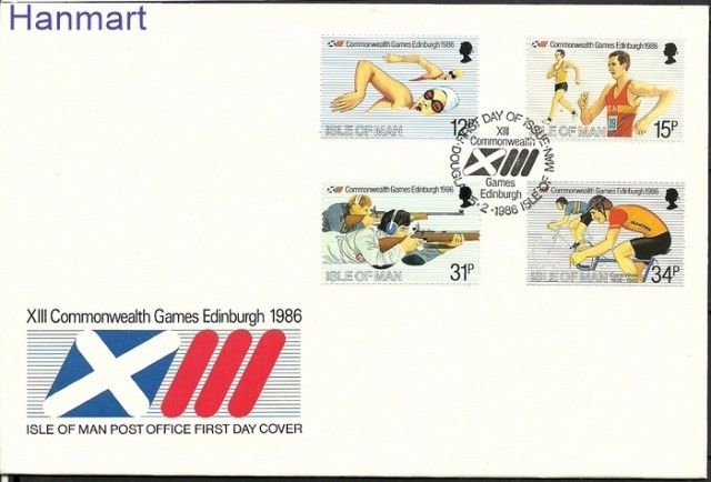 Znaczek Wyspa Man 1986 Mi 298-301 FDC