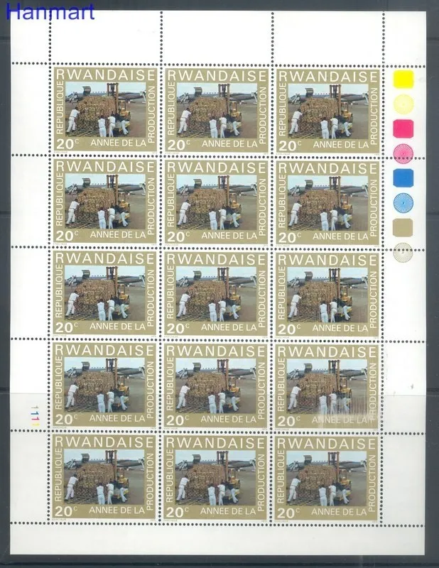 Znaczek Rwanda 1975 Mi 760-765 Czyste **