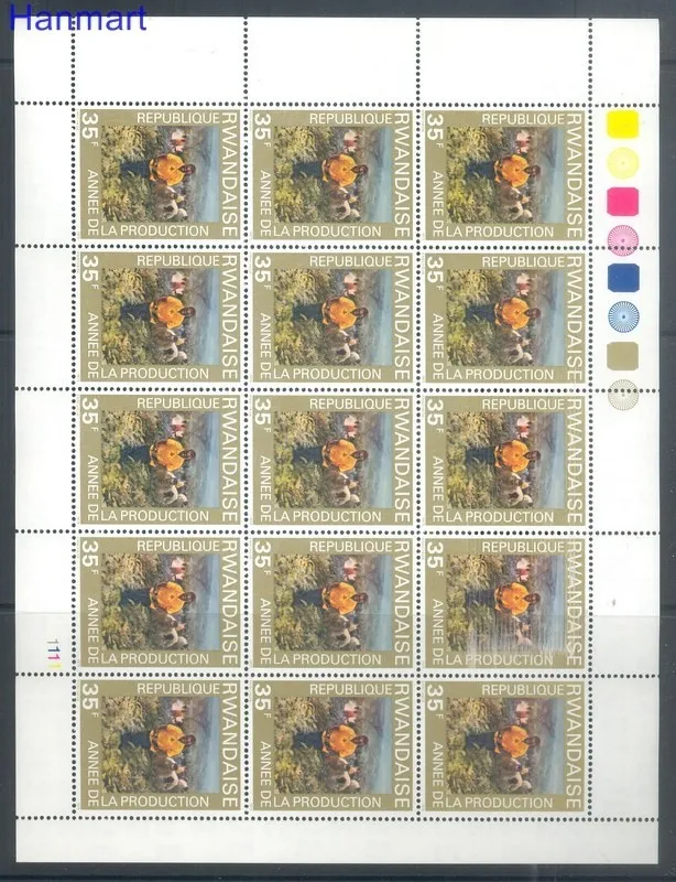 Znaczek Rwanda 1975 Mi 760-765 Czyste **