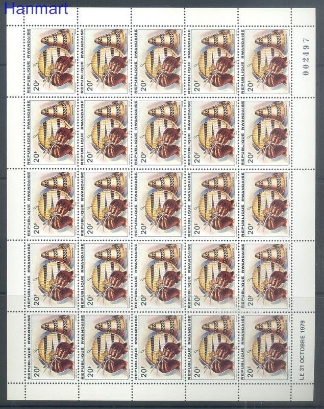 Znaczek Rwanda 1979 Mi 1002-1009 Czyste **