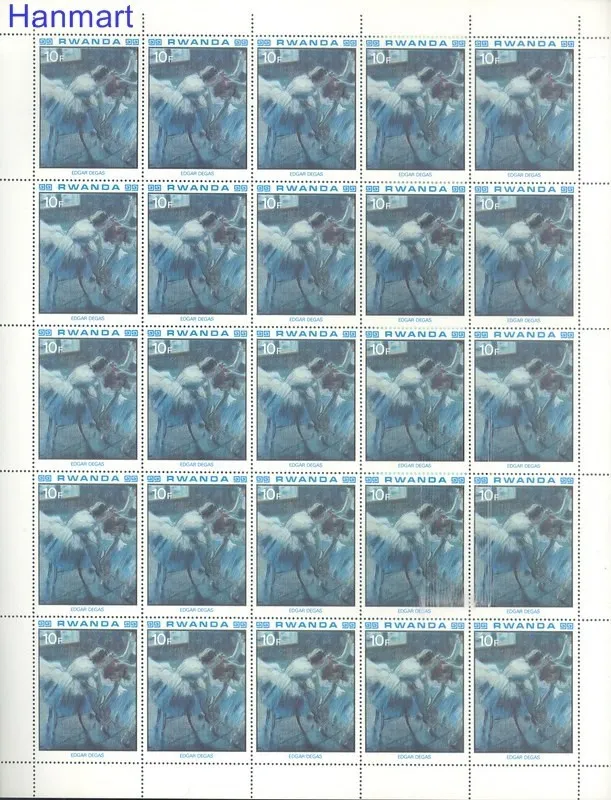 Znaczek Rwanda 1980 Mi 1059-1067 Czyste **