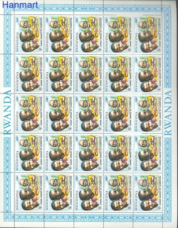 Znaczek Rwanda 1982 Mi 1159-1166 Czyste **